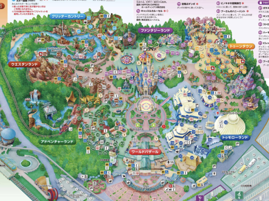 東京ディズニーランド園内マップ - 地図・旅行ガイド